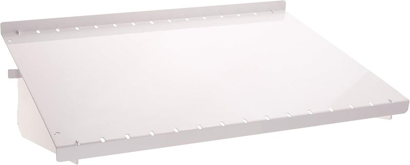 Wall Control Shelf 12in Deep Pegboard Shelf Assembly Pegboard and Slotted Tool Board - White - Image 1